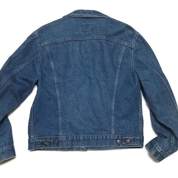 VINTAGE Levi's 506 Mid Wash Denim Trucker Jacket L - Picture 10 of 15
